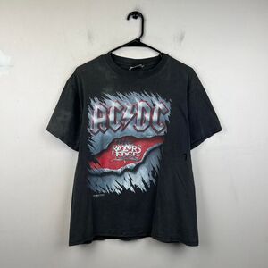 Vintage 1990 AC/DC The Razors Edge Double Sided Tour Shirt Size M
